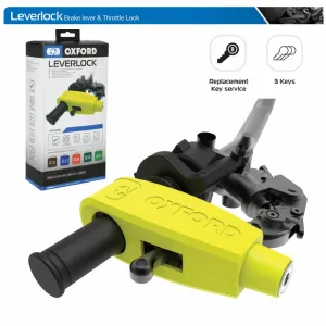 Aprilia Mojito Oxford Leverlock Brake Lever Throttle Handlebar Motorcycle Motorbike Grip Lock Yellow LK301