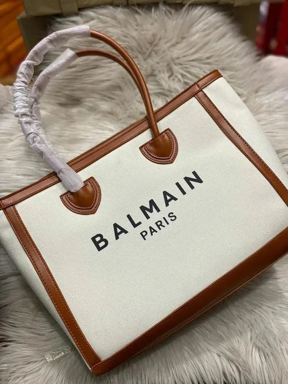 BALMAIN B-ARMY TOTE BAG - BLACK
