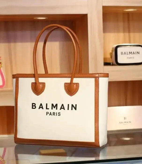 BALMAIN B-ARMY TOTE BAG - BLACK