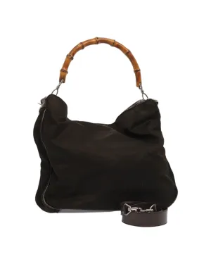 Bamboo Shoulder Bag Nylon 2-Way