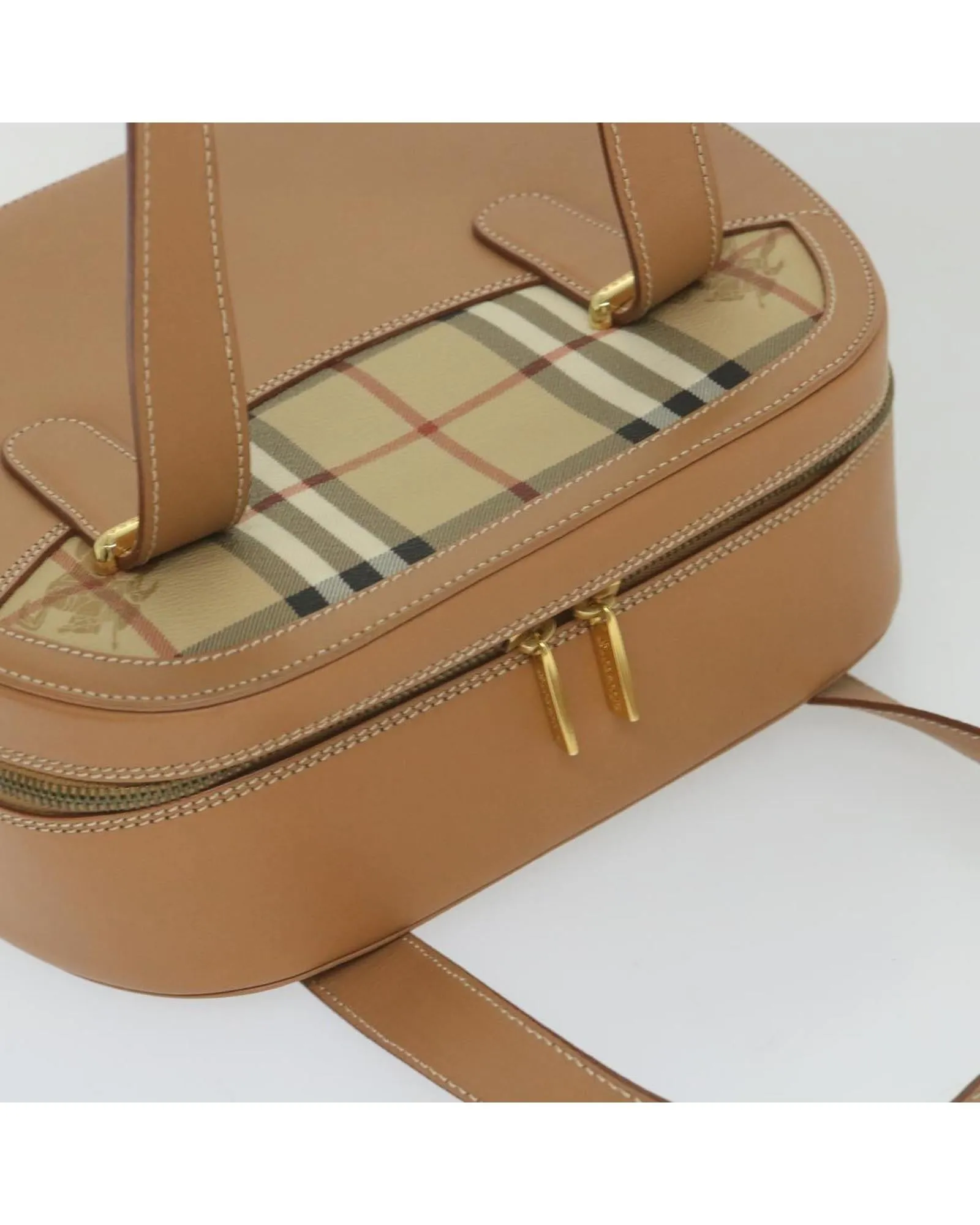 Beige Leather Hand Bag with Dust Bag - Italian Made