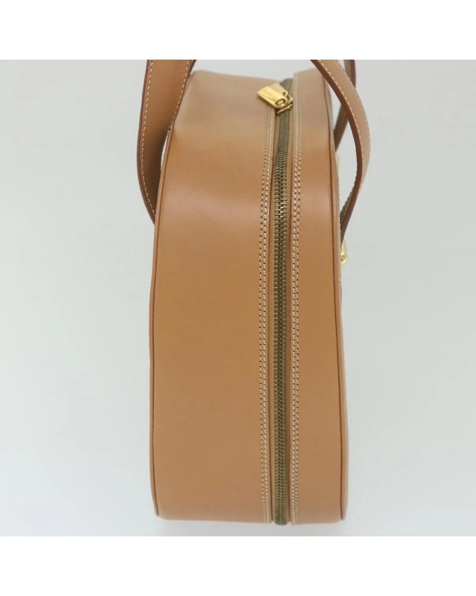 Beige Leather Hand Bag with Dust Bag - Italian Made