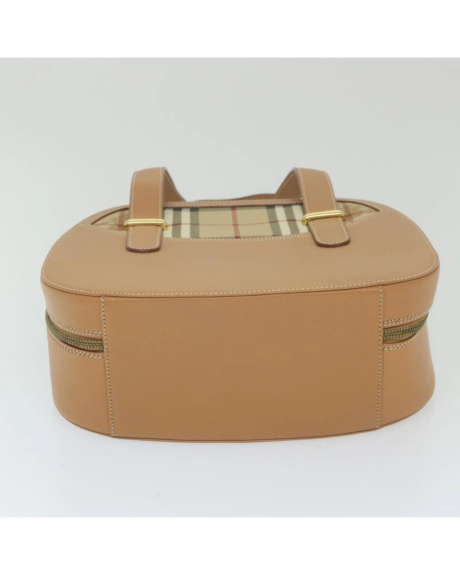 Beige Leather Hand Bag with Dust Bag - Italian Made