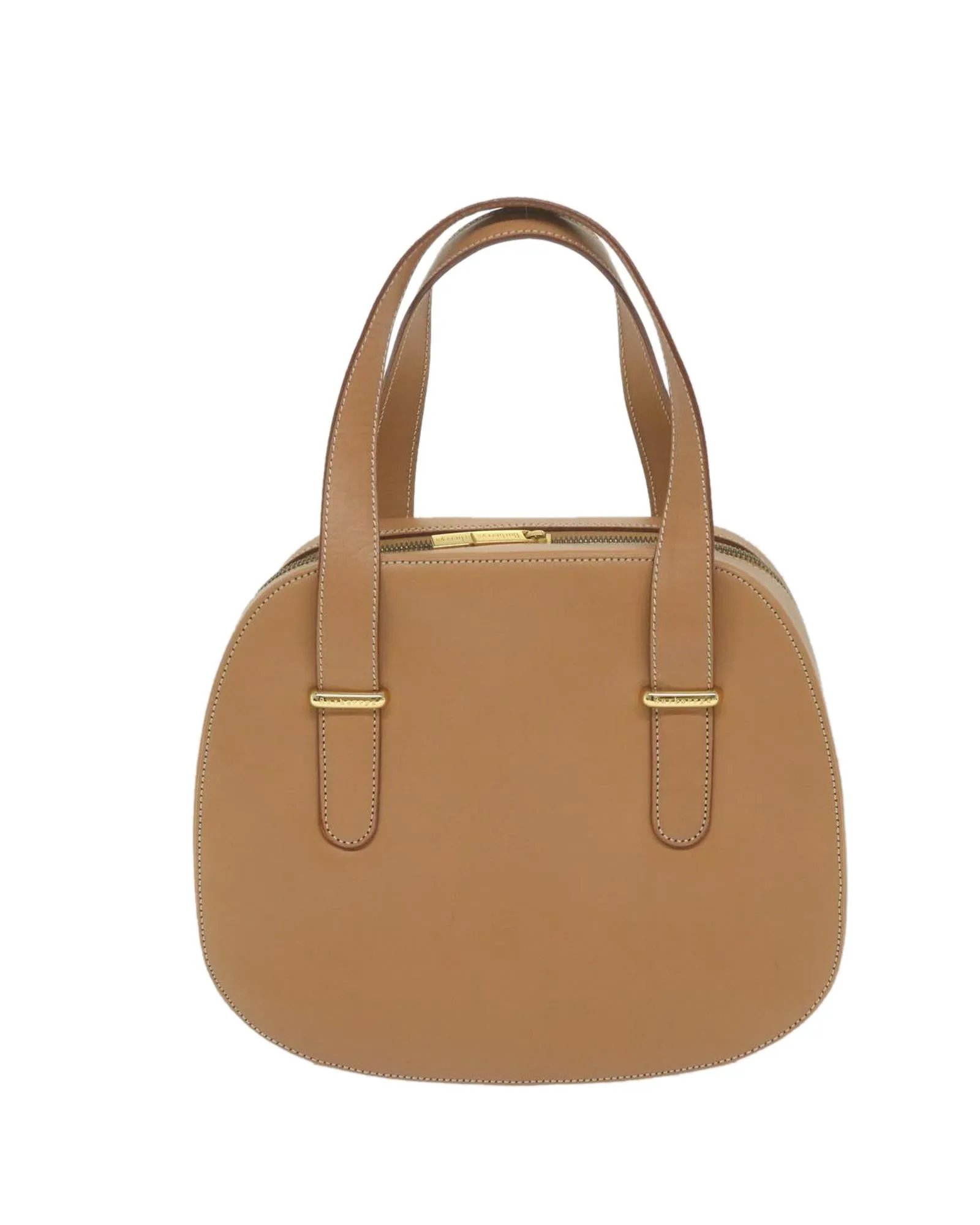 Beige Leather Hand Bag with Dust Bag - Italian Made