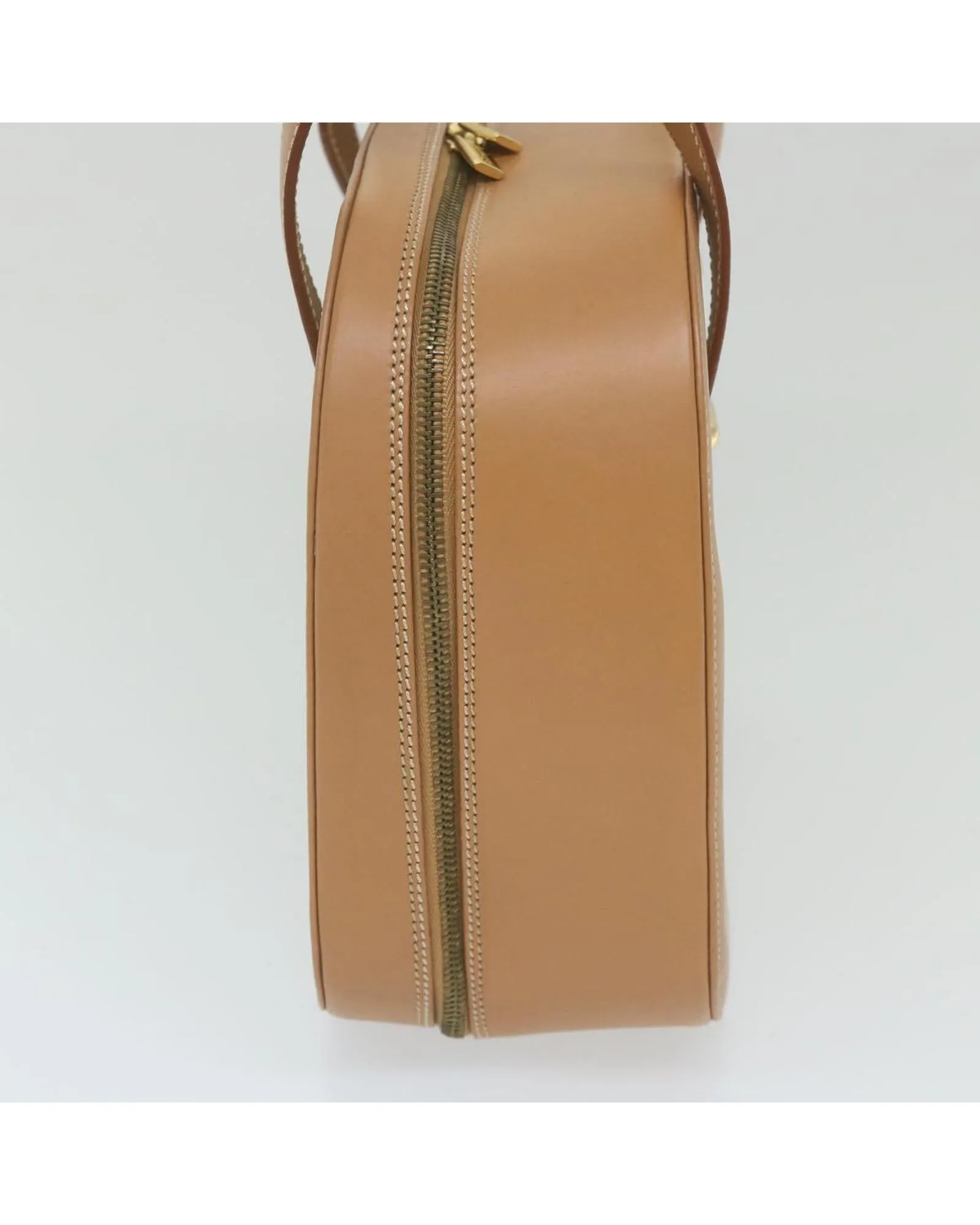 Beige Leather Hand Bag with Dust Bag - Italian Made