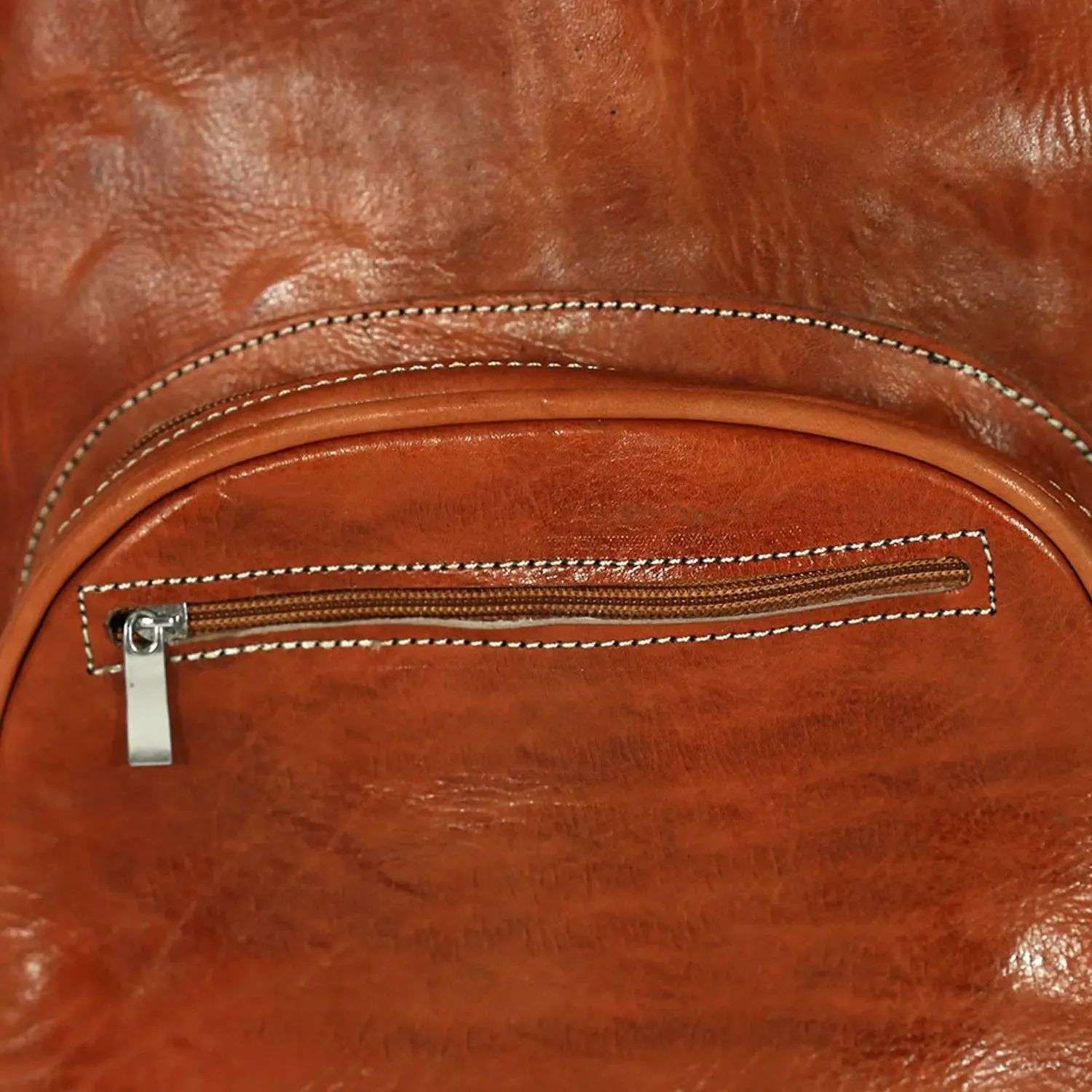 Biyadina Premium Red Handmade Leather Backpack - Classic with Timeless Elegance