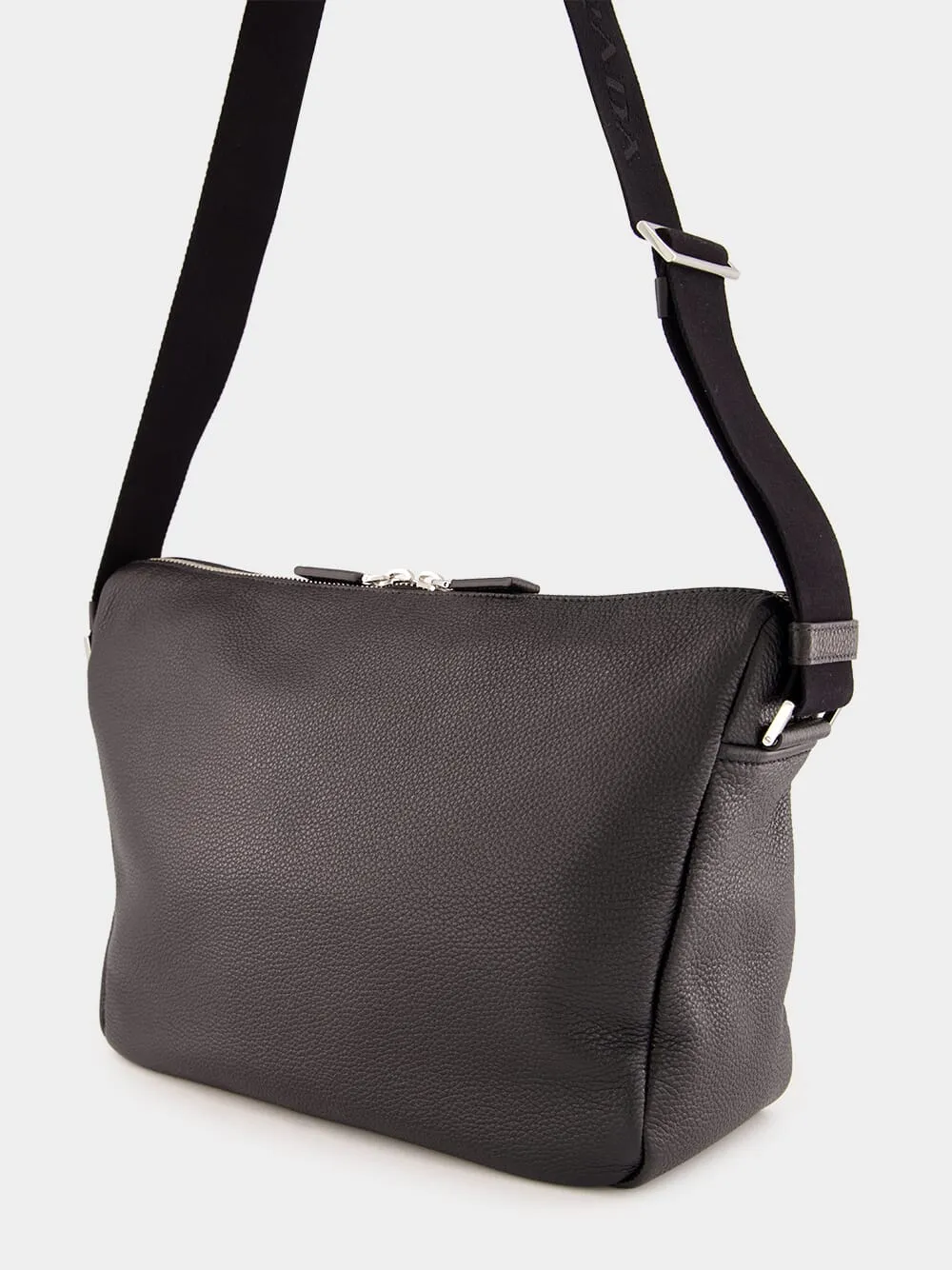 Black Leather Shoulder Bag