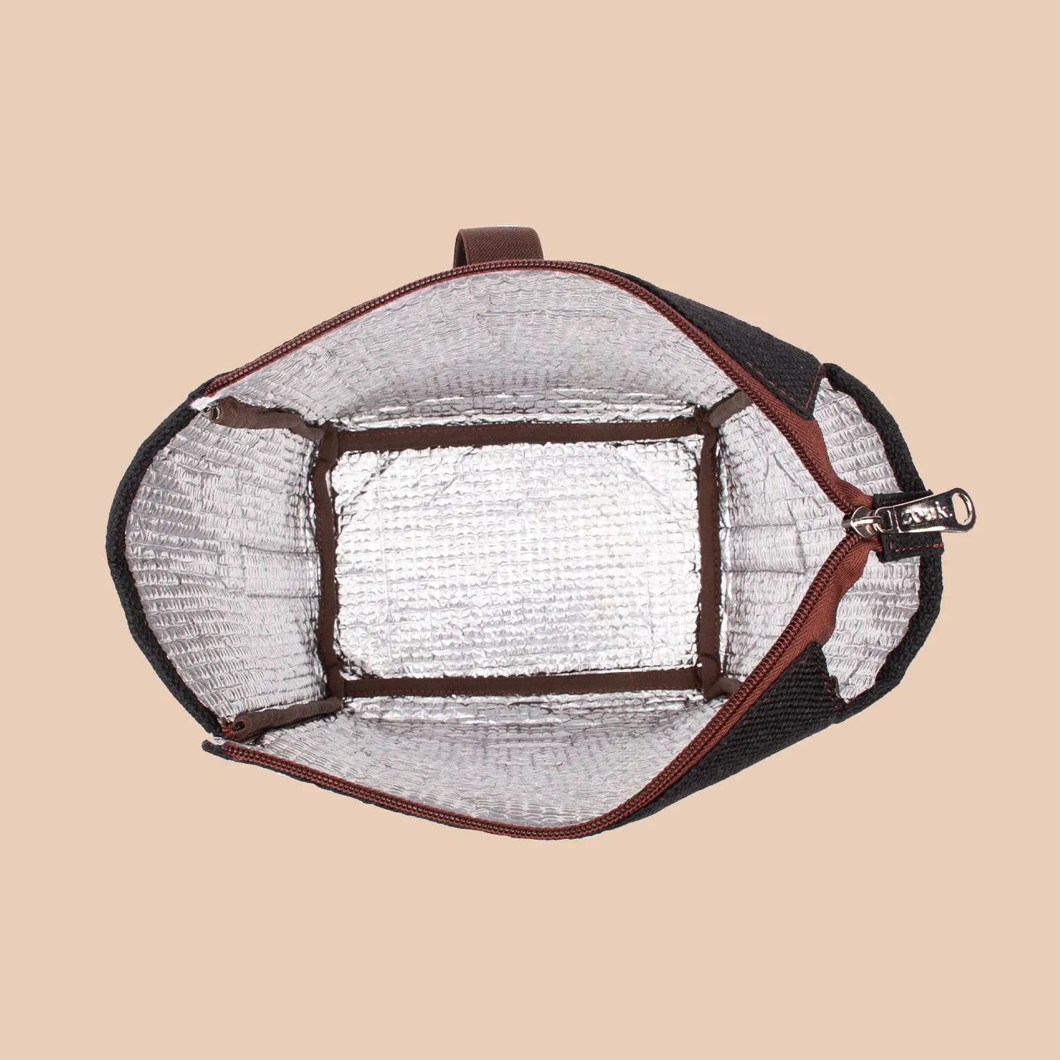 Bombay Houndstooth Roll Up Lunch Bag