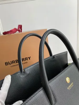 Burberry Medium Leather Title Bag