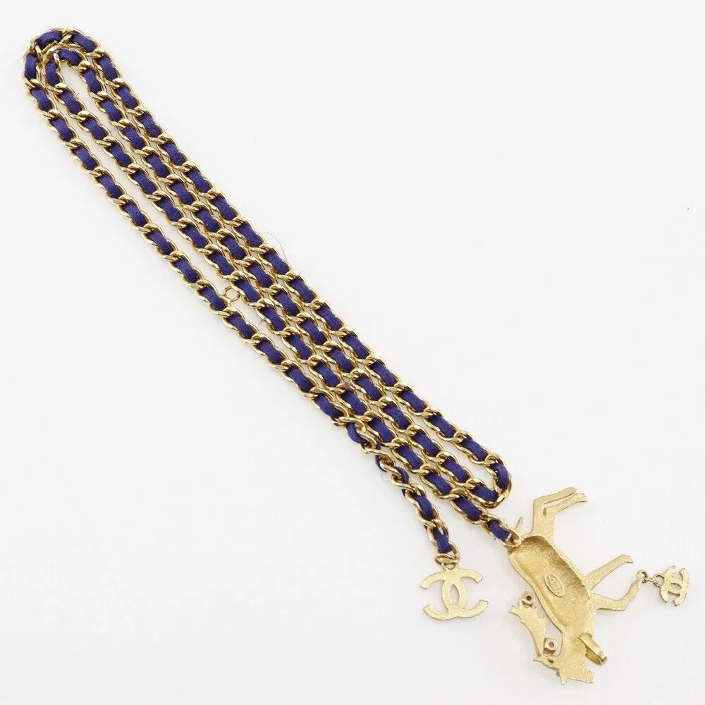 Chanel Chain Belt Plated Gold Women