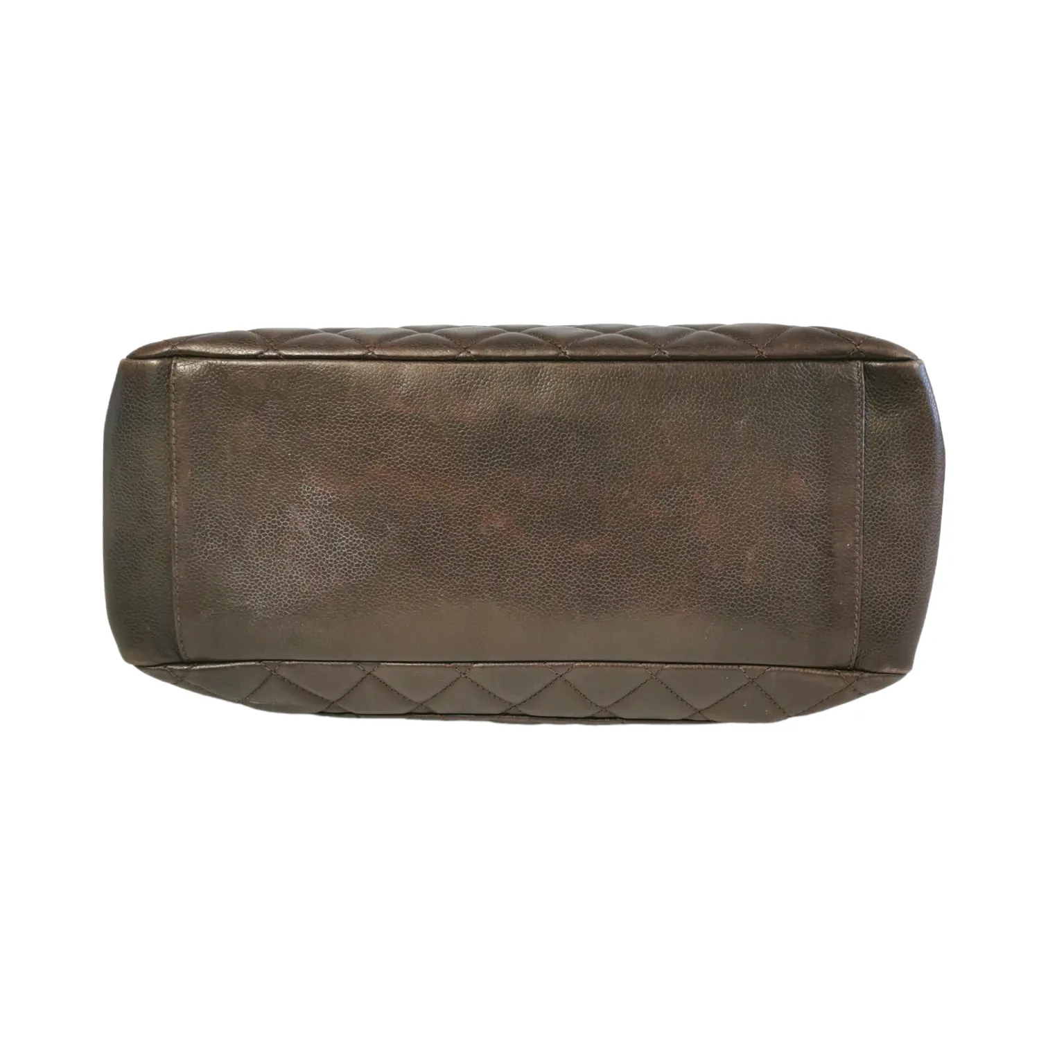 Chanel GST Brown Caviar Silver