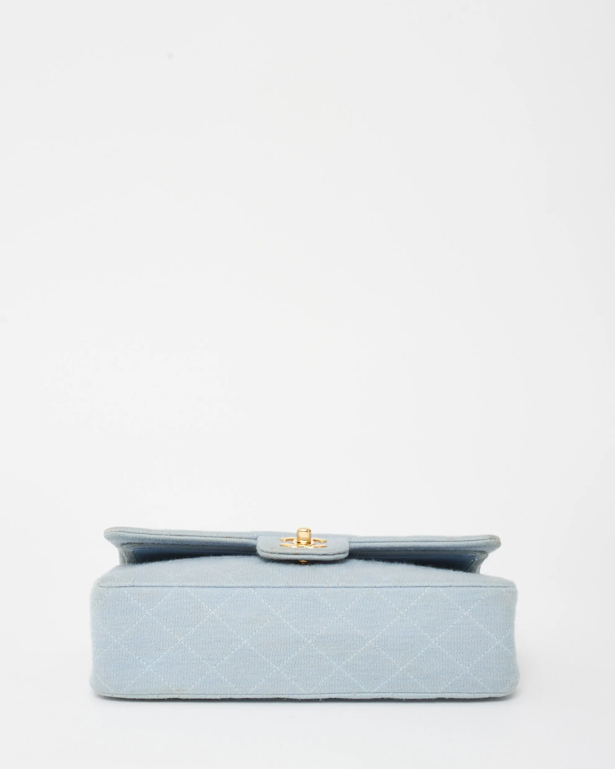 Chanel Light Blue Denim Small Double Flap Bag GHW & Reissue Chain