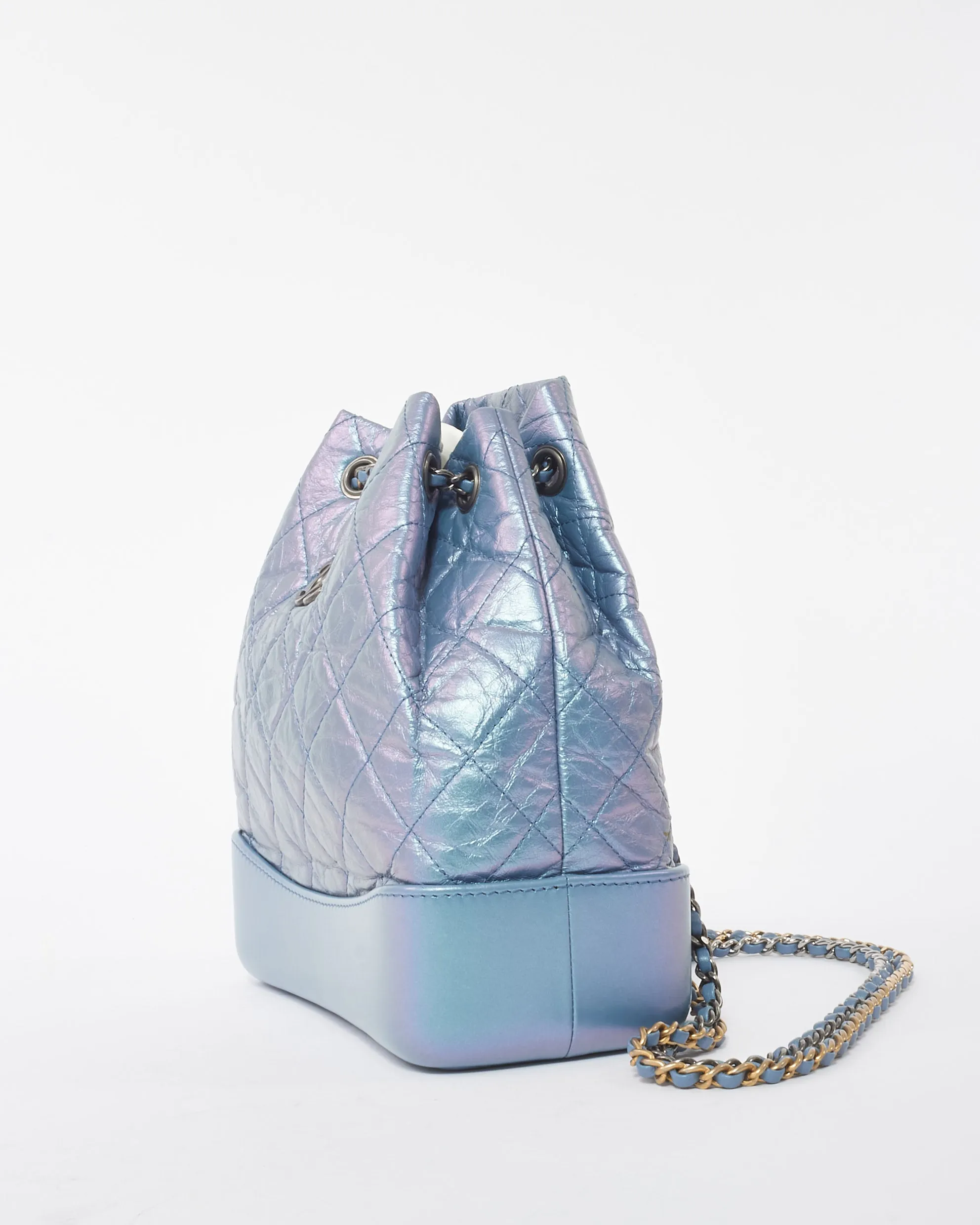 Chanel Light Purple Quilted Lambskin Iridescent Gabrielle Backpack
