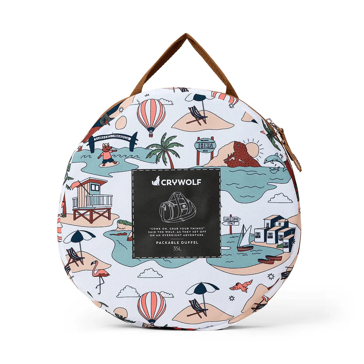 CRYWOLF - PACKABLE DUFFLE BAG: PARADISE