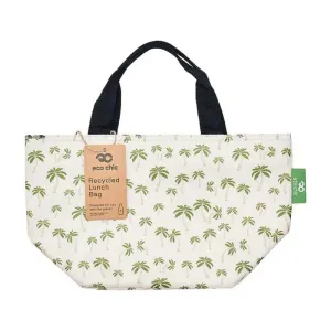 Eco Chic Beige Lightweight Foldable Lunch Bag Palm Tree