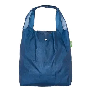 Eco Chic Lightweight Foldable Reusable Midnight Blue Shopping Bag