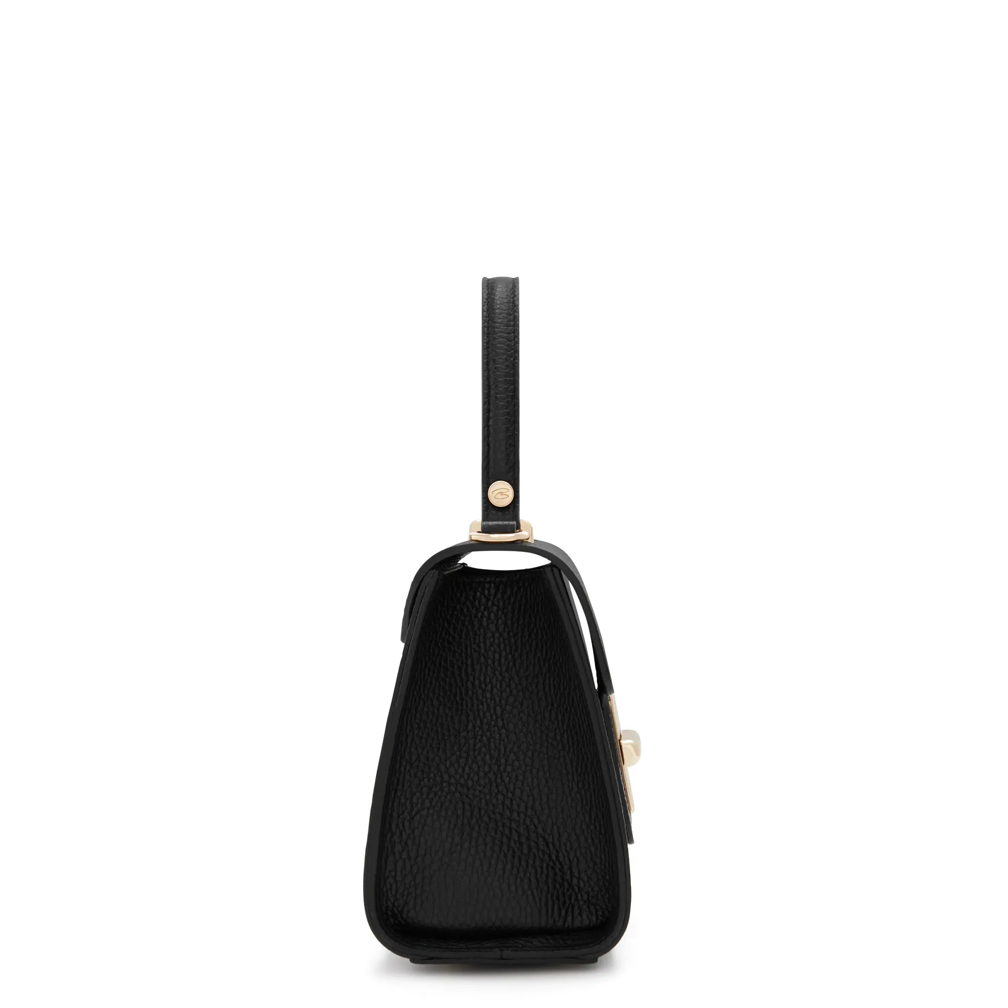 Femme Forte Simone Mini black leather handbag calfskin leather