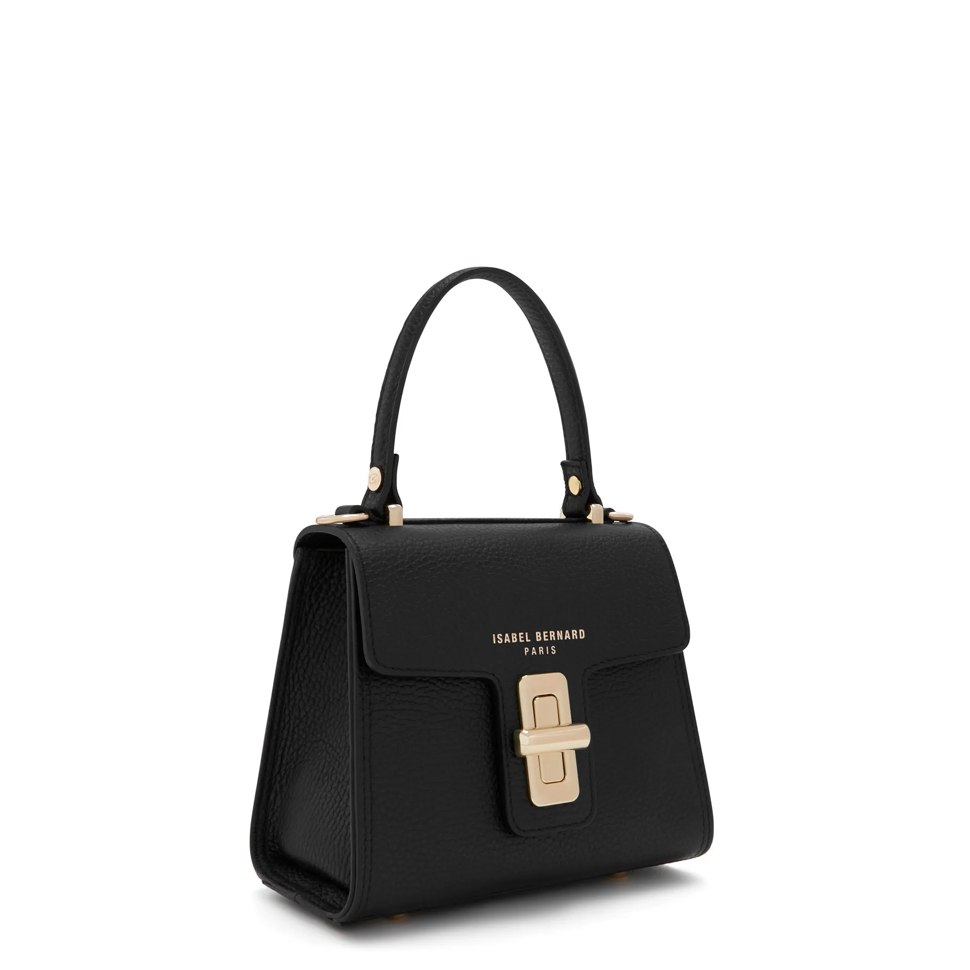 Femme Forte Simone Mini black leather handbag calfskin leather