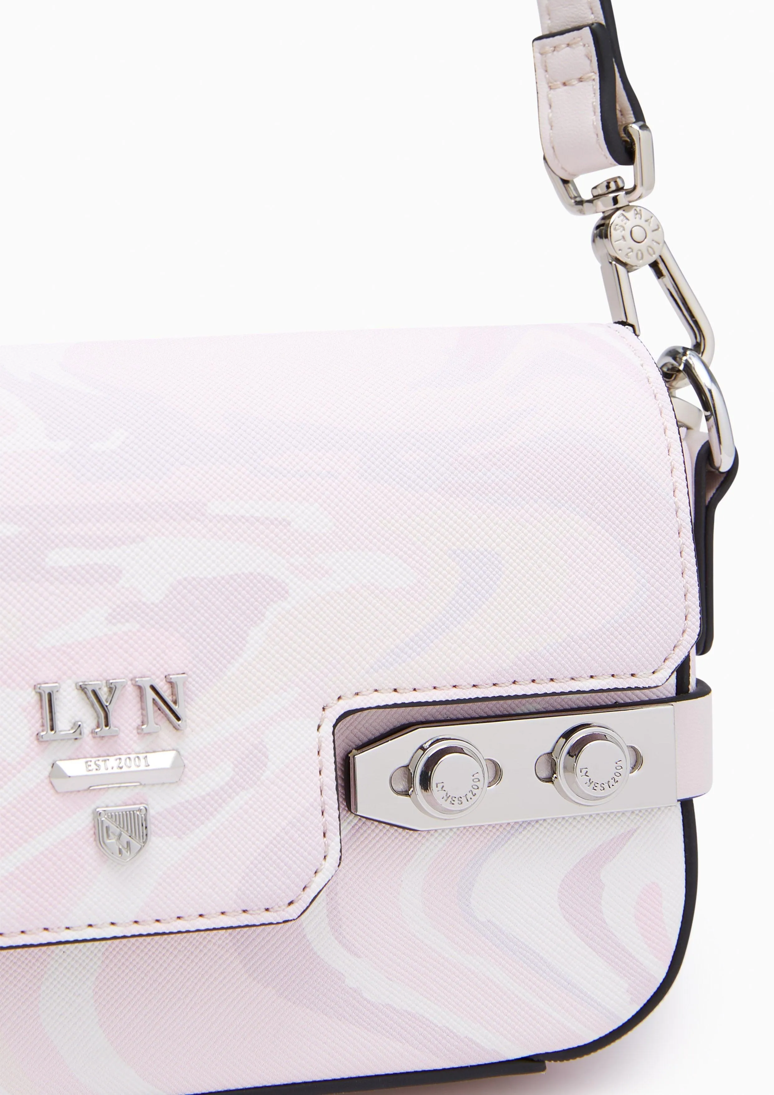 Fineness Marble Mini Crossbody Bag Light Pink