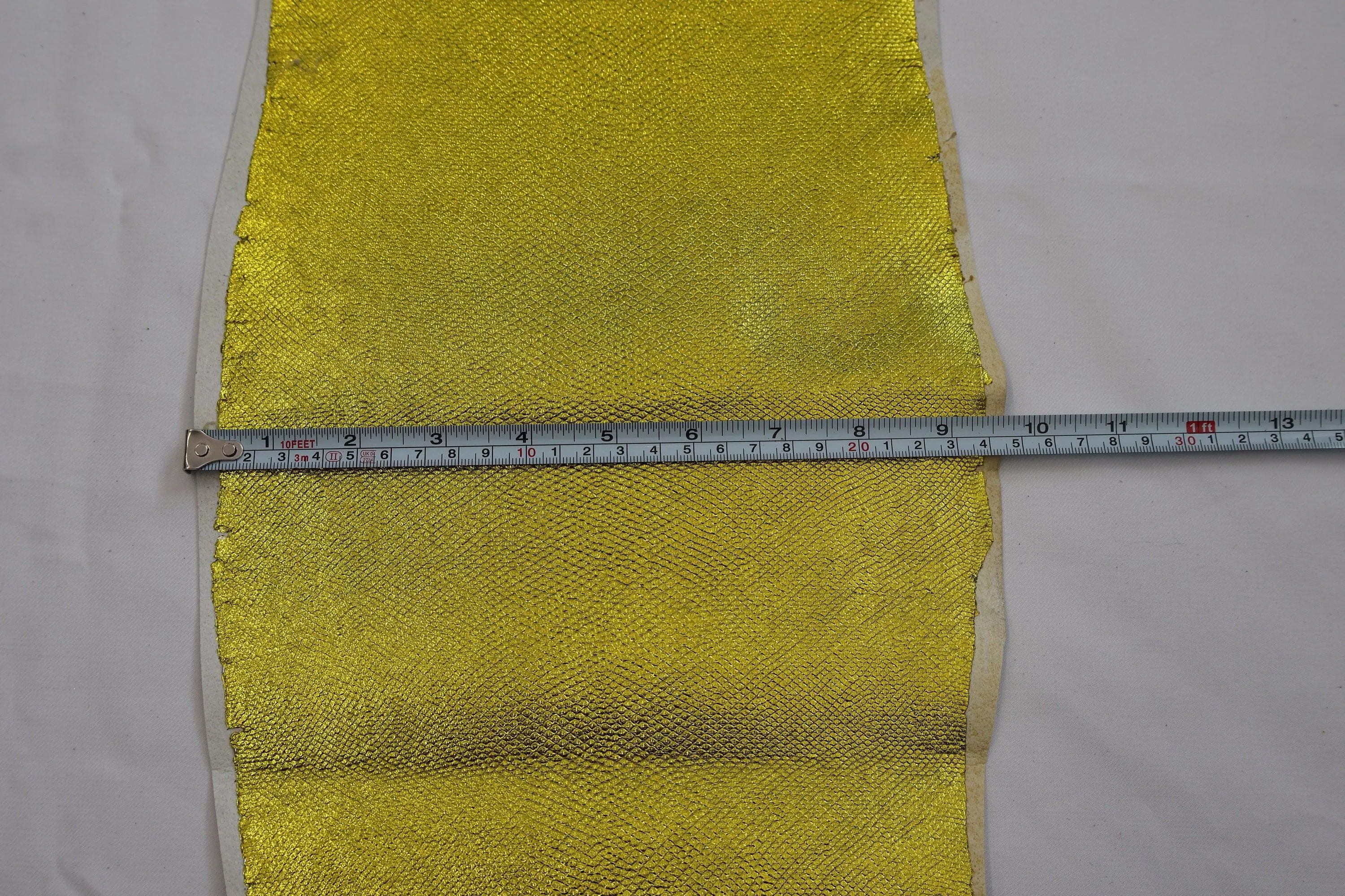 Genuine snakeskins, Real snake metallic leather hide, backed with fabric  thickness 1,2mm(3 oz)