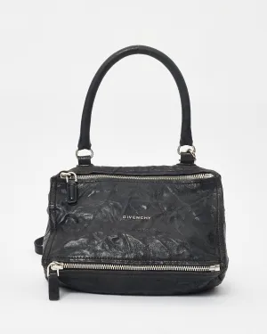 Givenchy Black Crinkled Leather Pandora Crossbody Bag