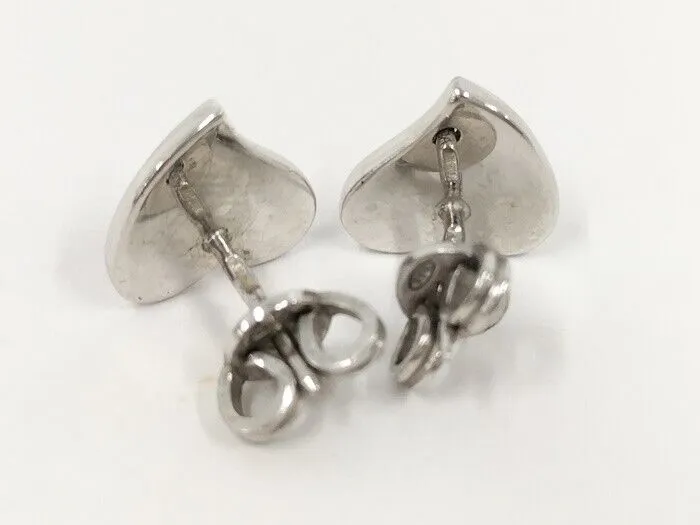 Gucci Earrings Heart Motif Silver Ladies