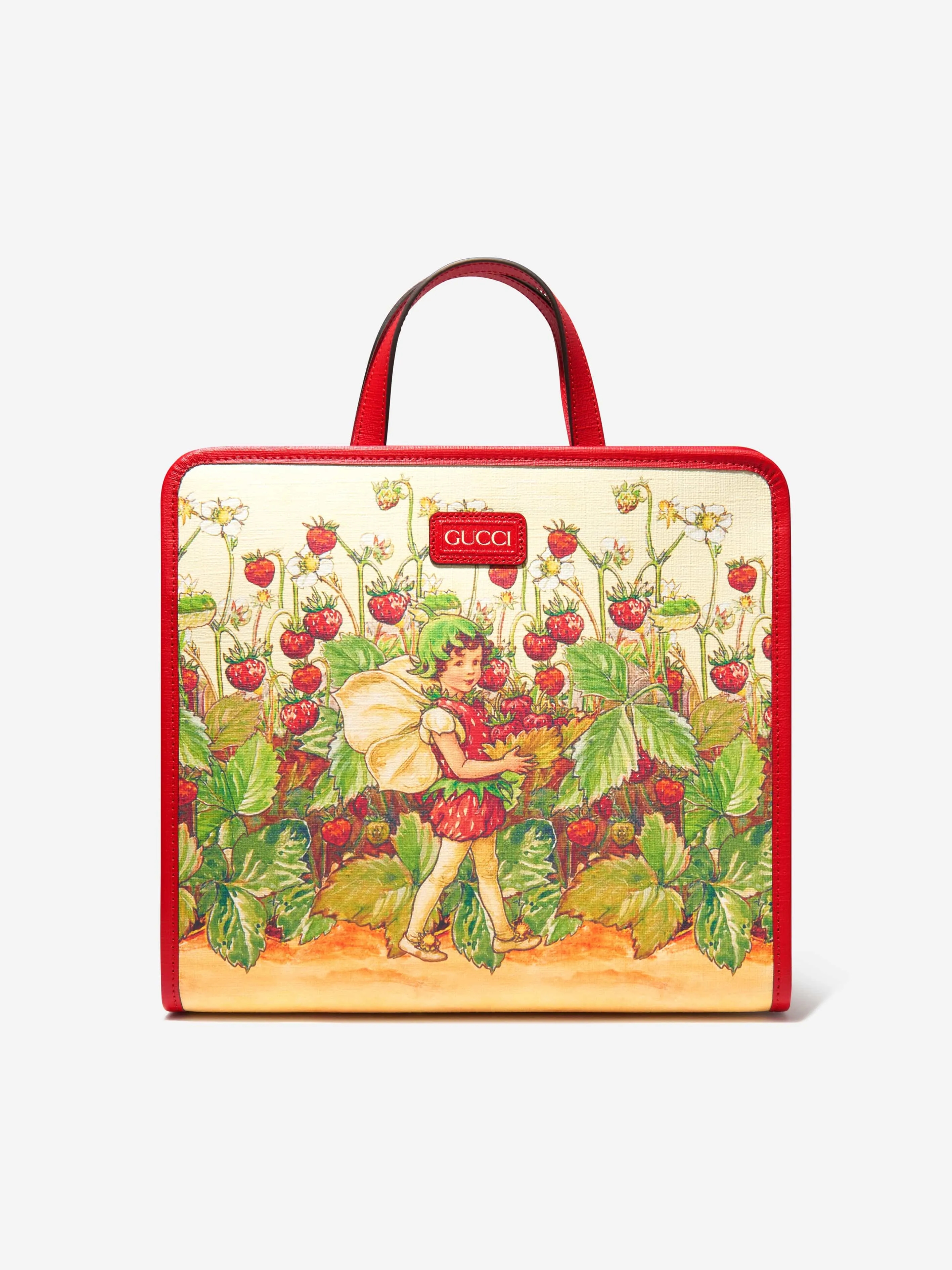 Gucci Girls Flower Fairies Supreme Tote Bag (W:38.5cm)