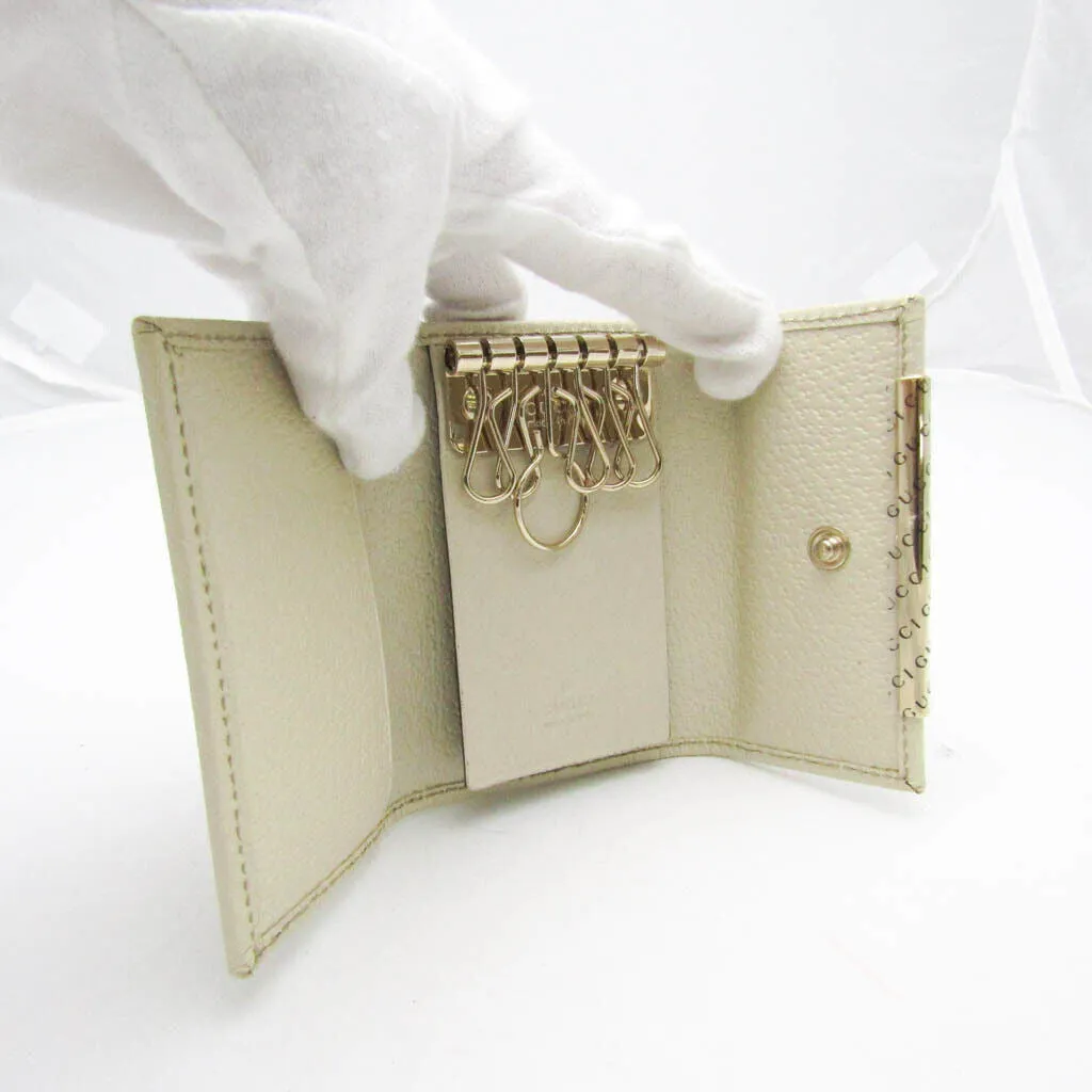 Gucci Men Women Gg Canvas Leather Key