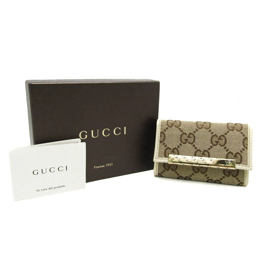 Gucci Men Women Gg Canvas Leather Key
