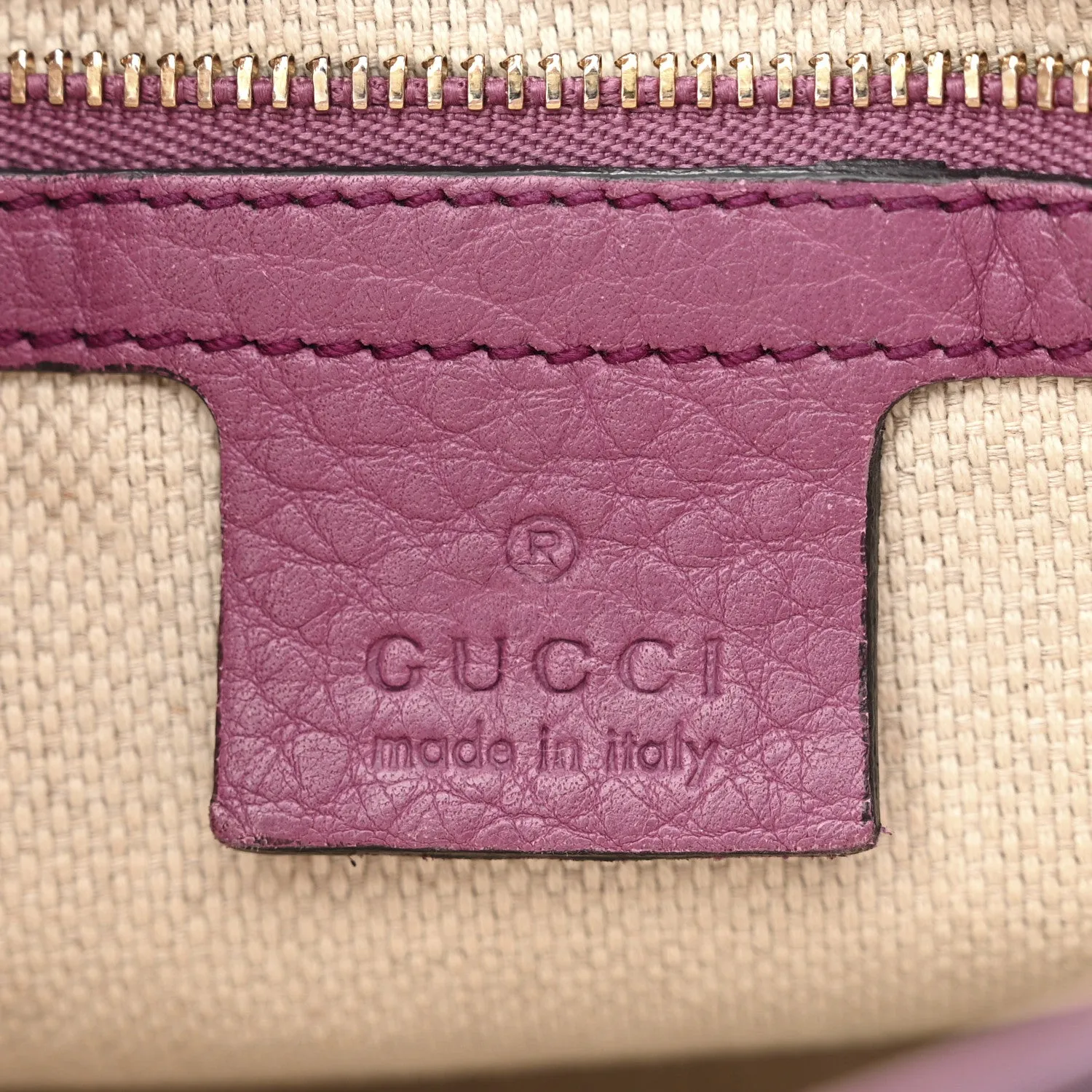 Gucci Pebbled Calfskin Medium Soho Flap