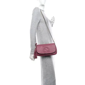 Gucci Pebbled Calfskin Medium Soho Flap