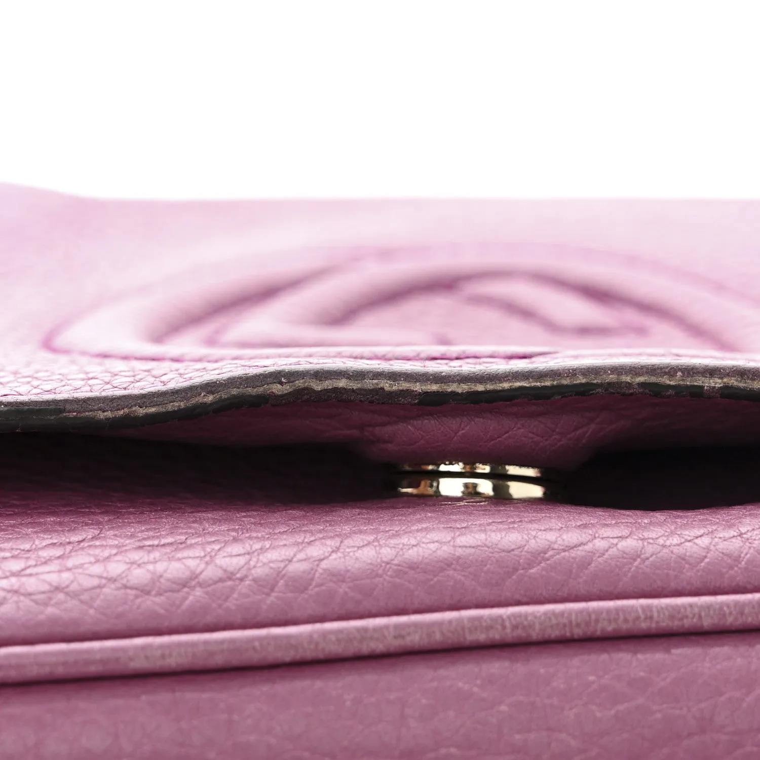Gucci Pebbled Calfskin Medium Soho Flap