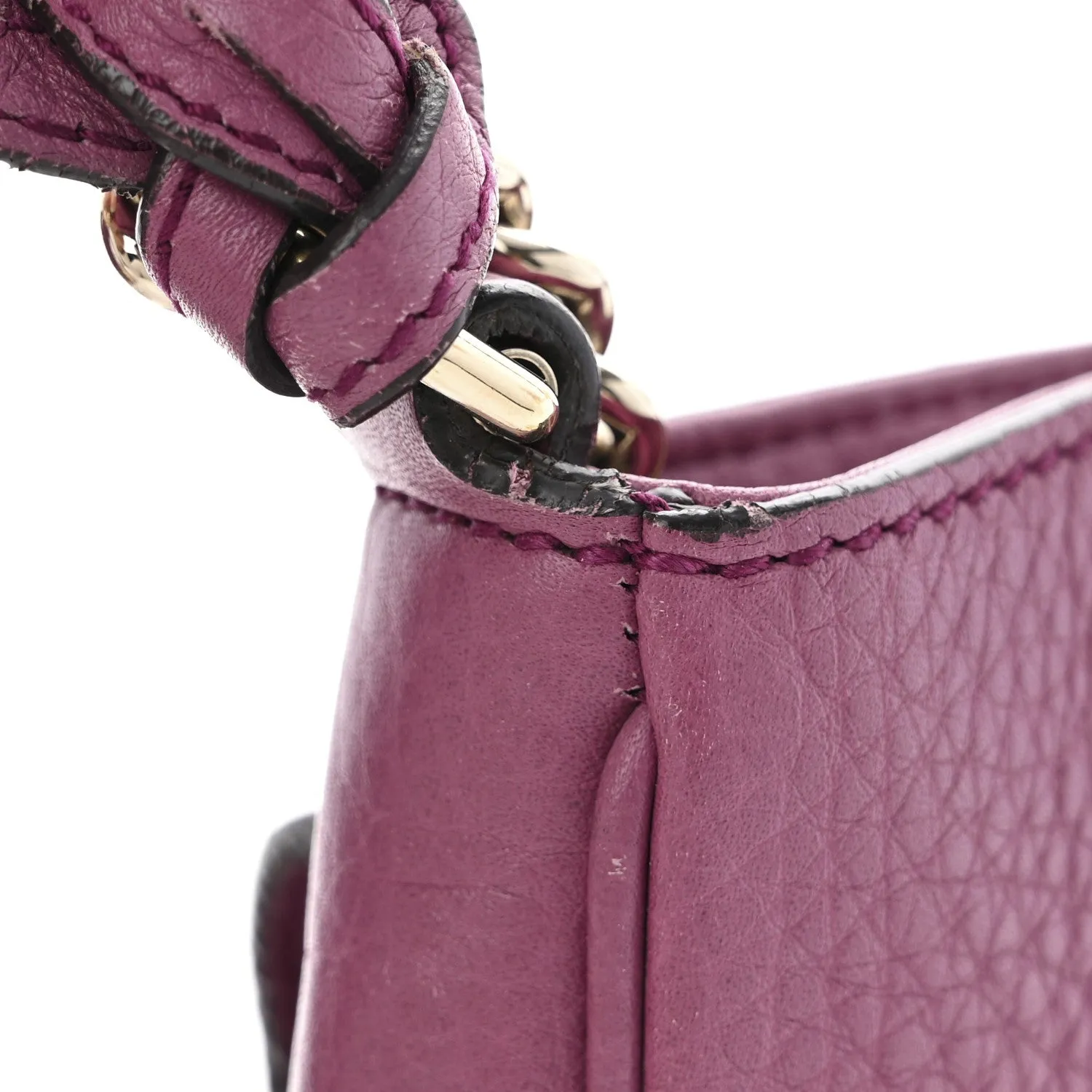 Gucci Pebbled Calfskin Medium Soho Flap