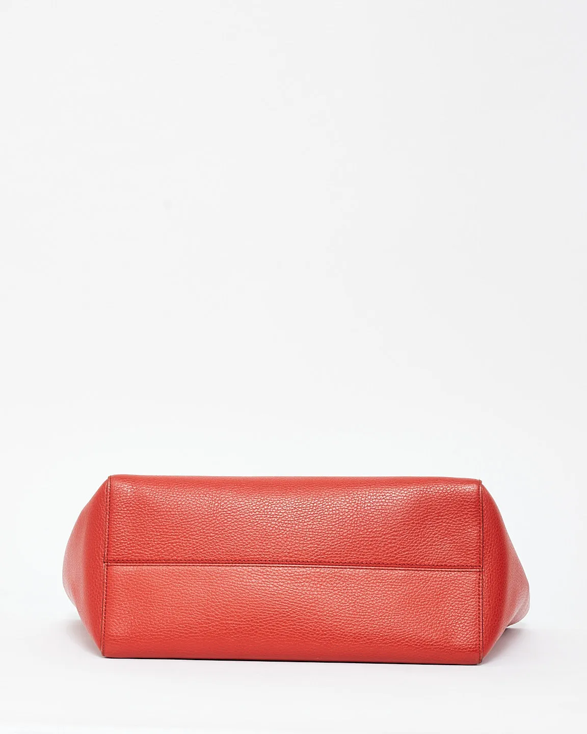 Gucci Red Leather Large Swing Tote