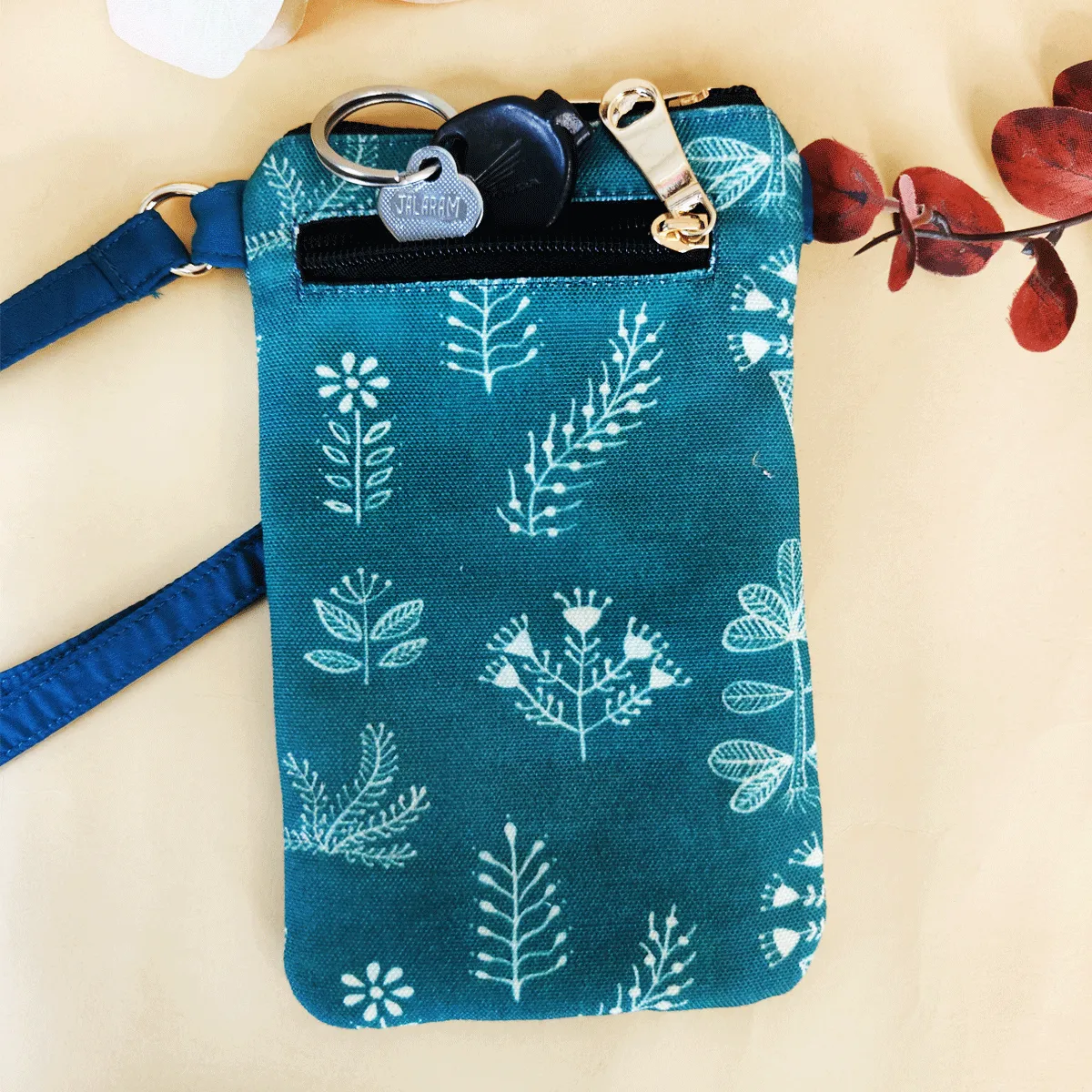 Loop Mobile Sling Bag-Teal Warli
