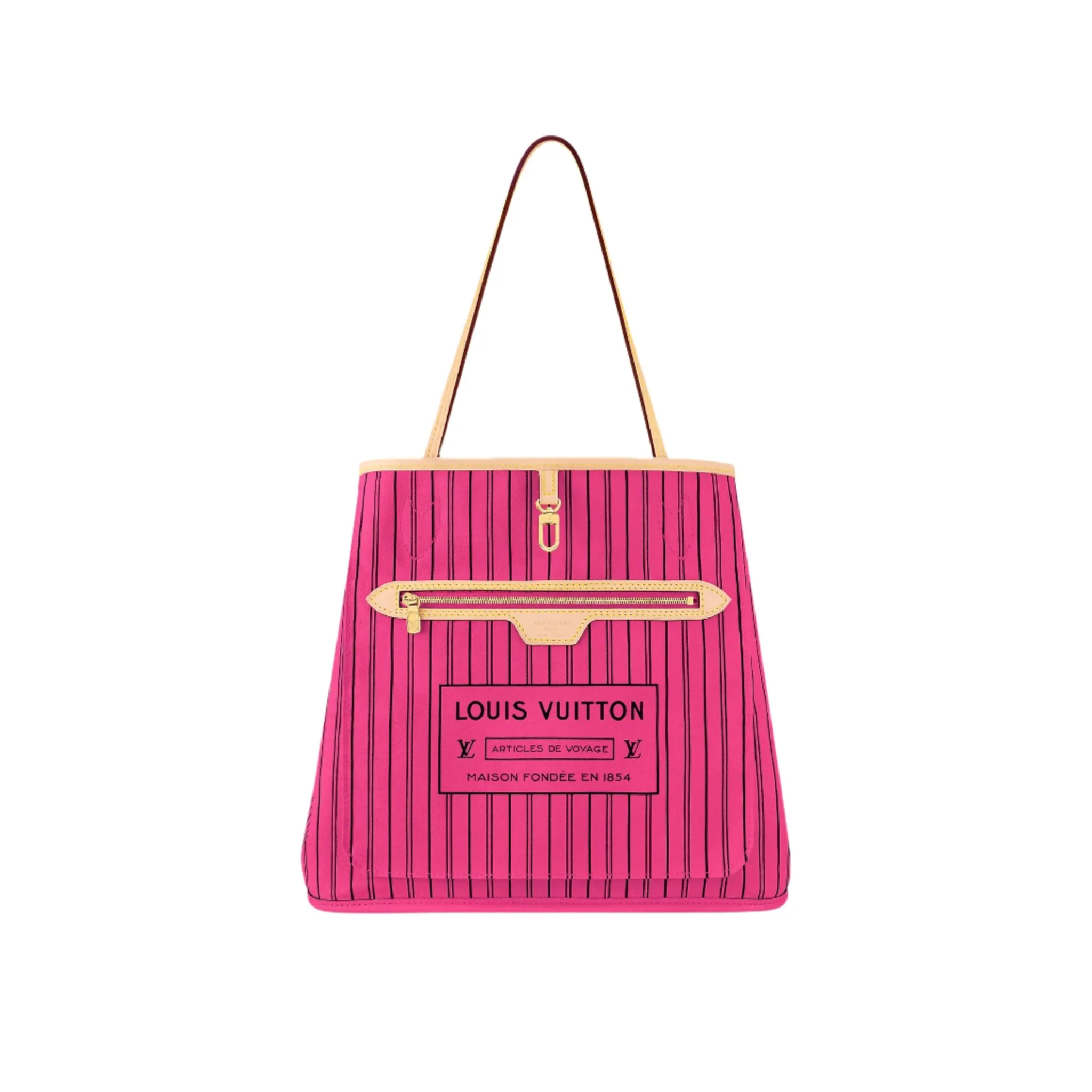 Louis Vuitton Neverfull Bandoulière Inside Out MM Monogram/Rose Pondichery
