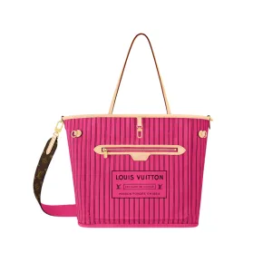 Louis Vuitton Neverfull Bandoulière Inside Out MM Monogram/Rose Pondichery