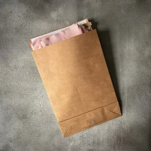 Medium FSC® Premium Brown Paper Mailing Bags - 250x50x350