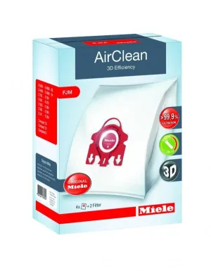 Miele FJM AirClean 3D Efficiency Vacuum Bags - Box of 4 Bags