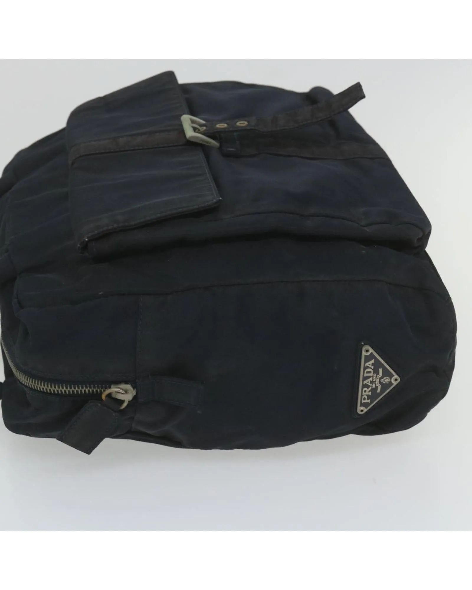 Navy Nylon Hand Bag