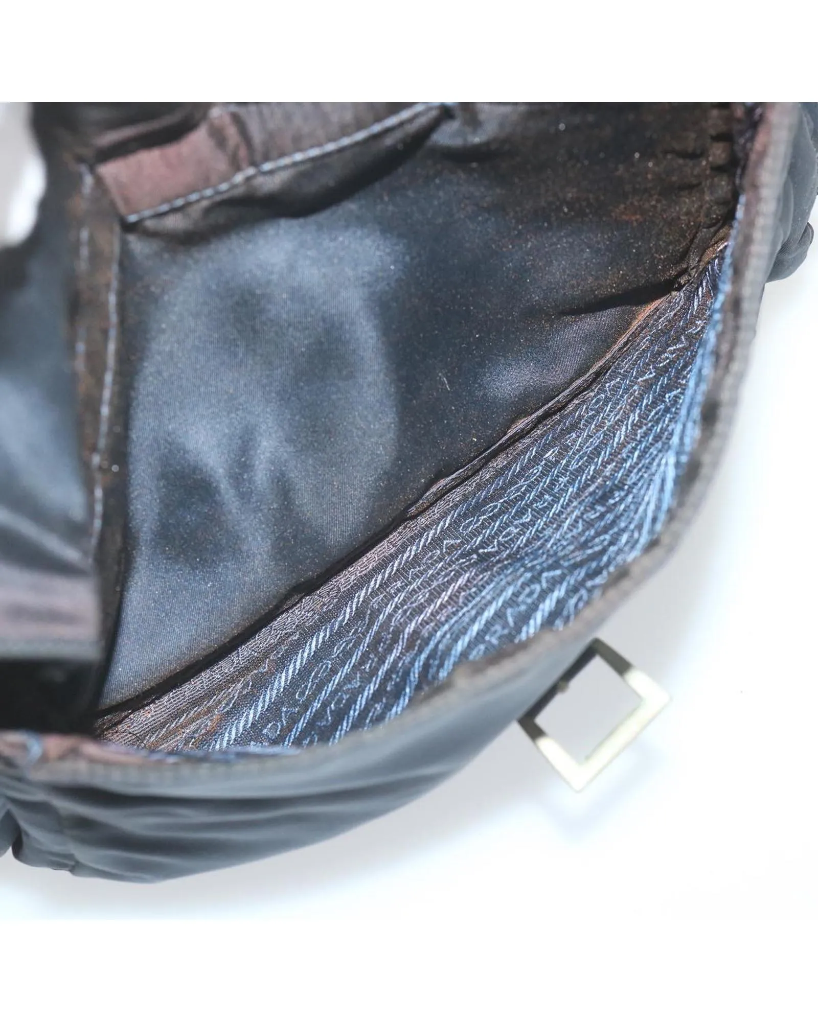 Navy Nylon Hand Bag