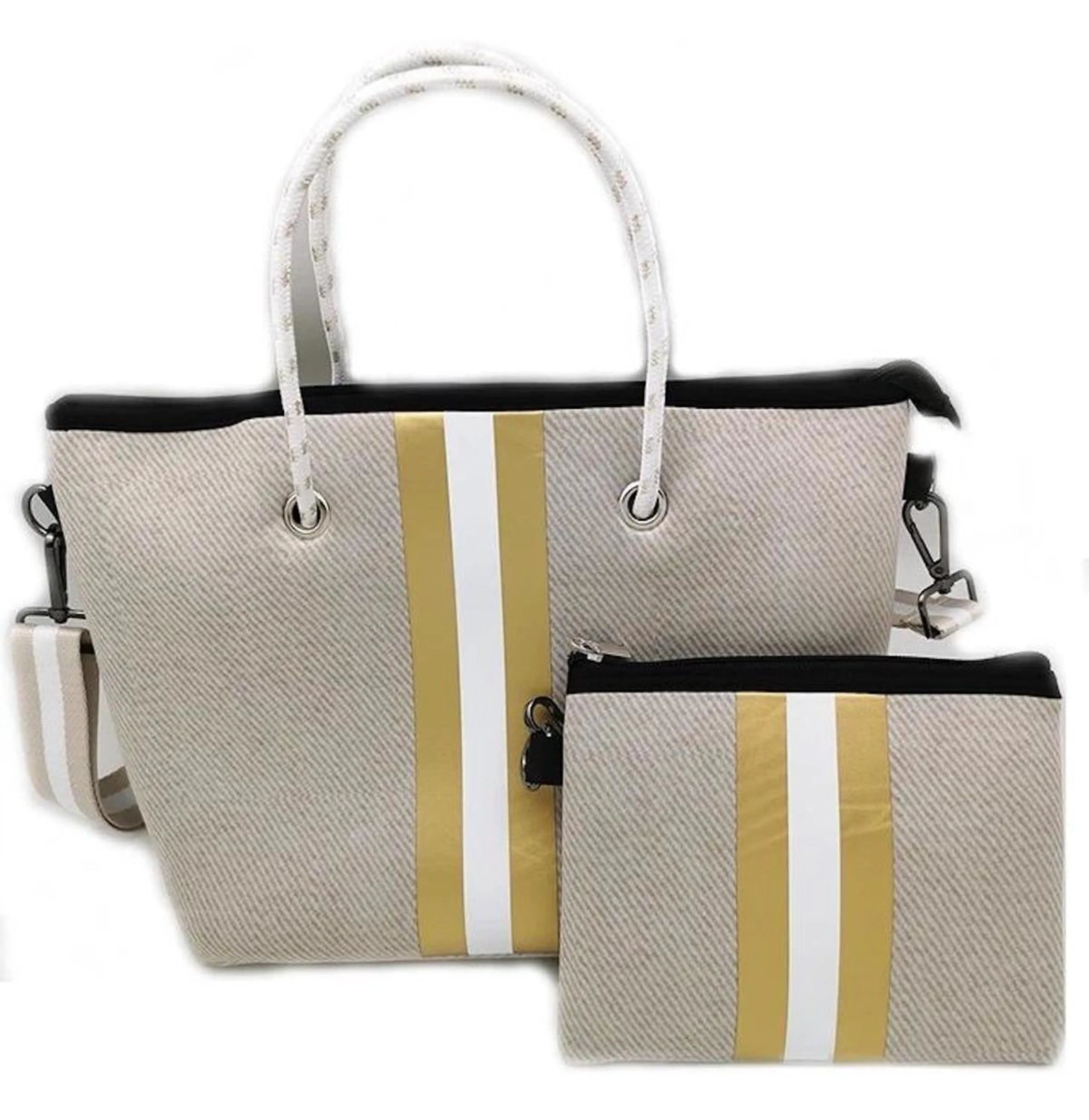 Neoprene tan bag