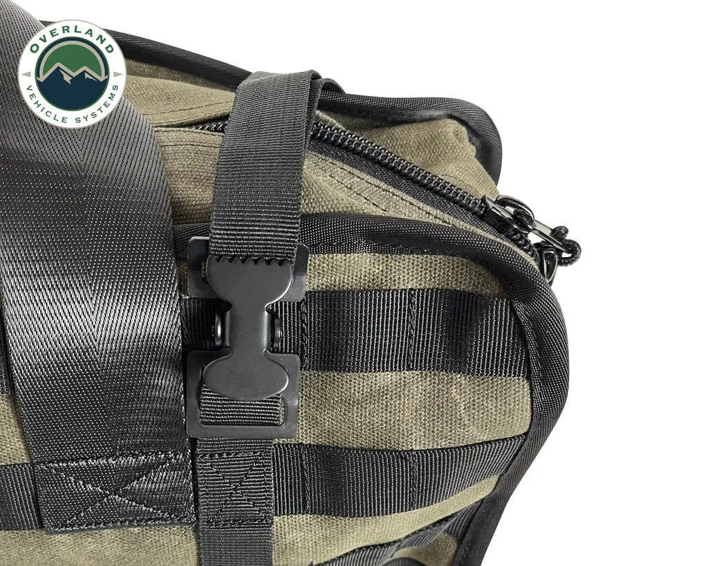 OVERLAND VEHICLE SYSTEMS | Large Recovery Bag With Handle And Straps #16 Waxed Canvas