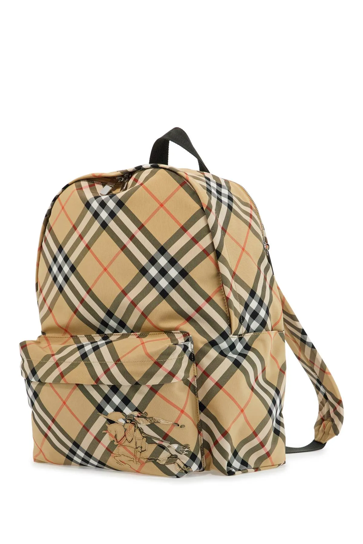 Point Checkered Canvas Backpack