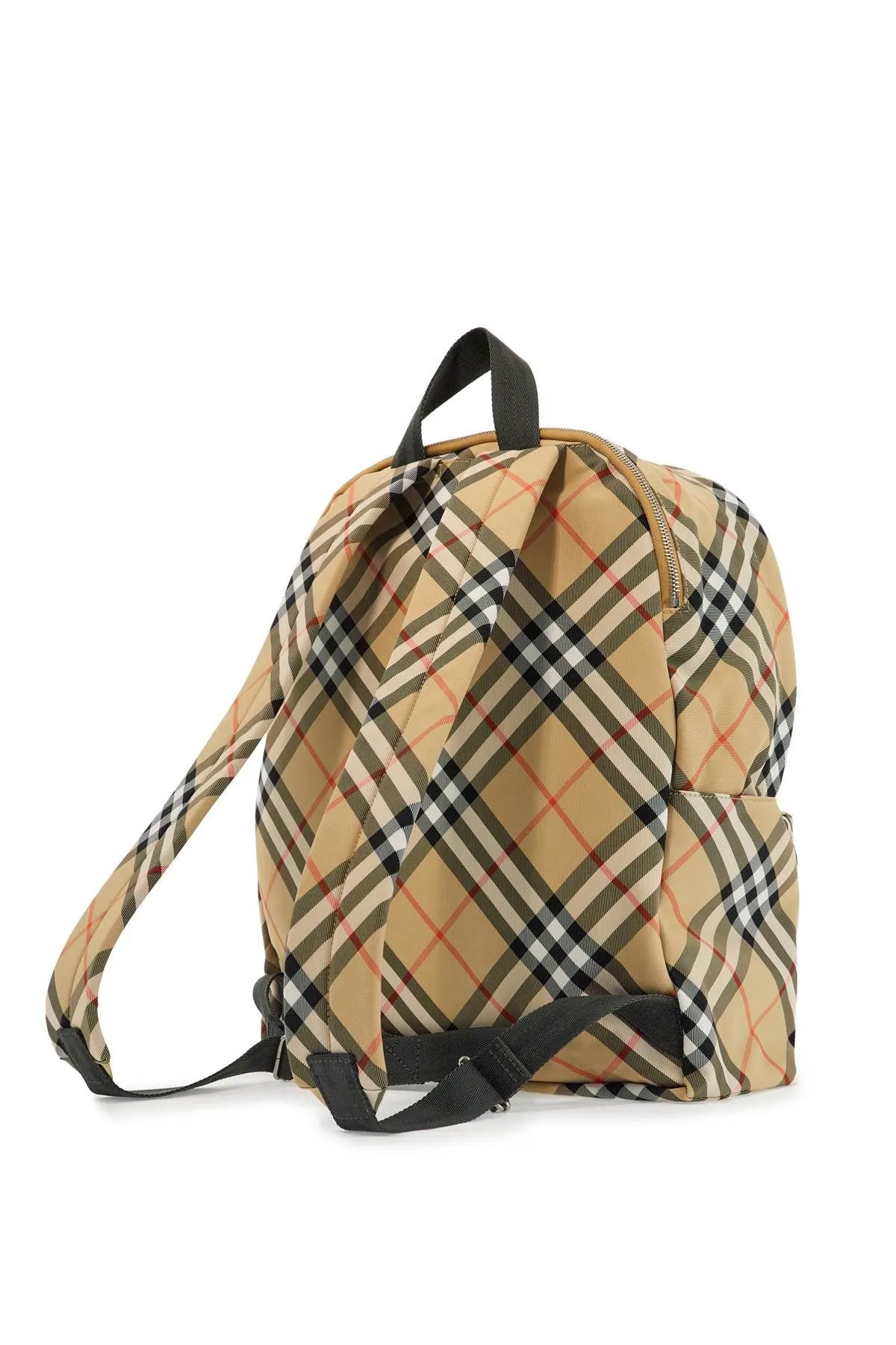 Point Checkered Canvas Backpack
