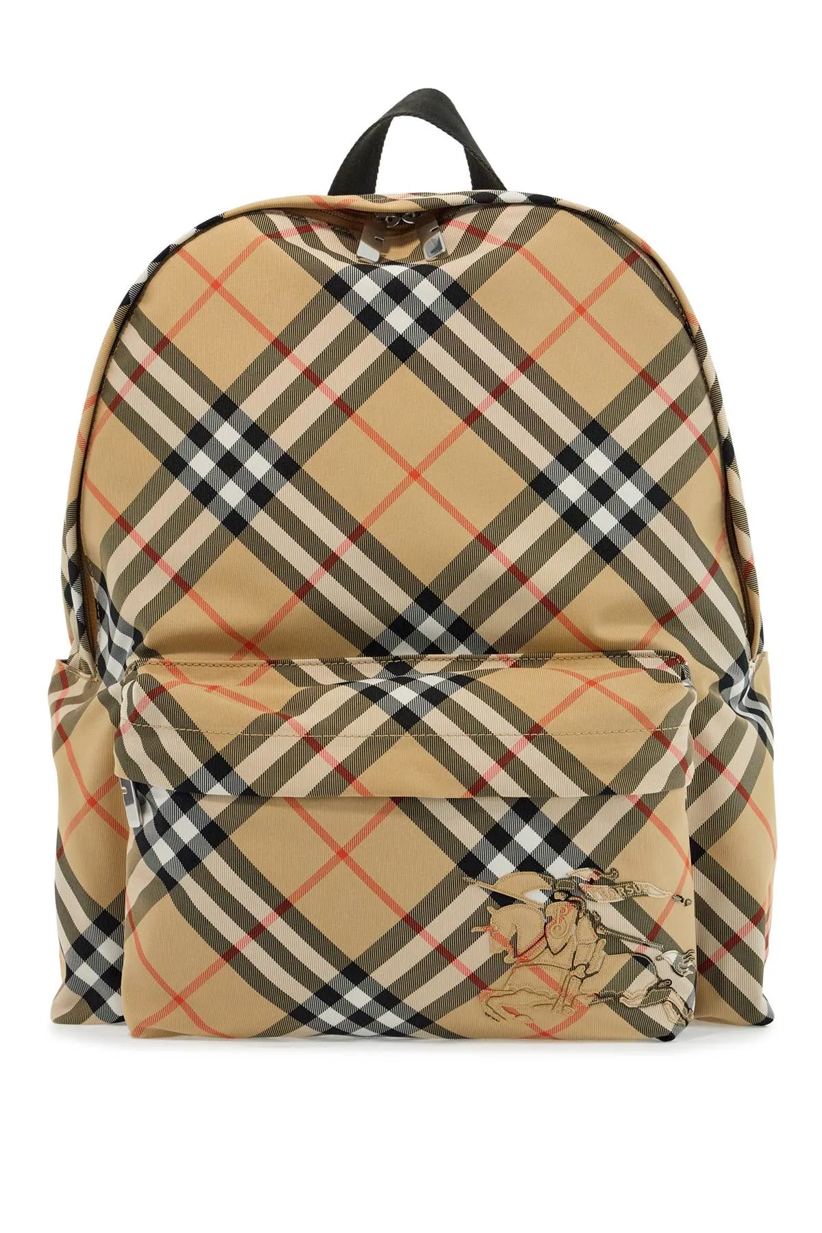 Point Checkered Canvas Backpack