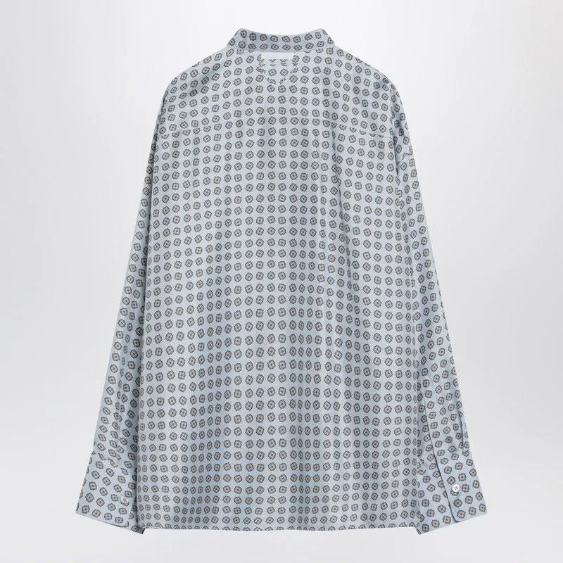 PRADA Oversized Silk Shirt with Paisley Print