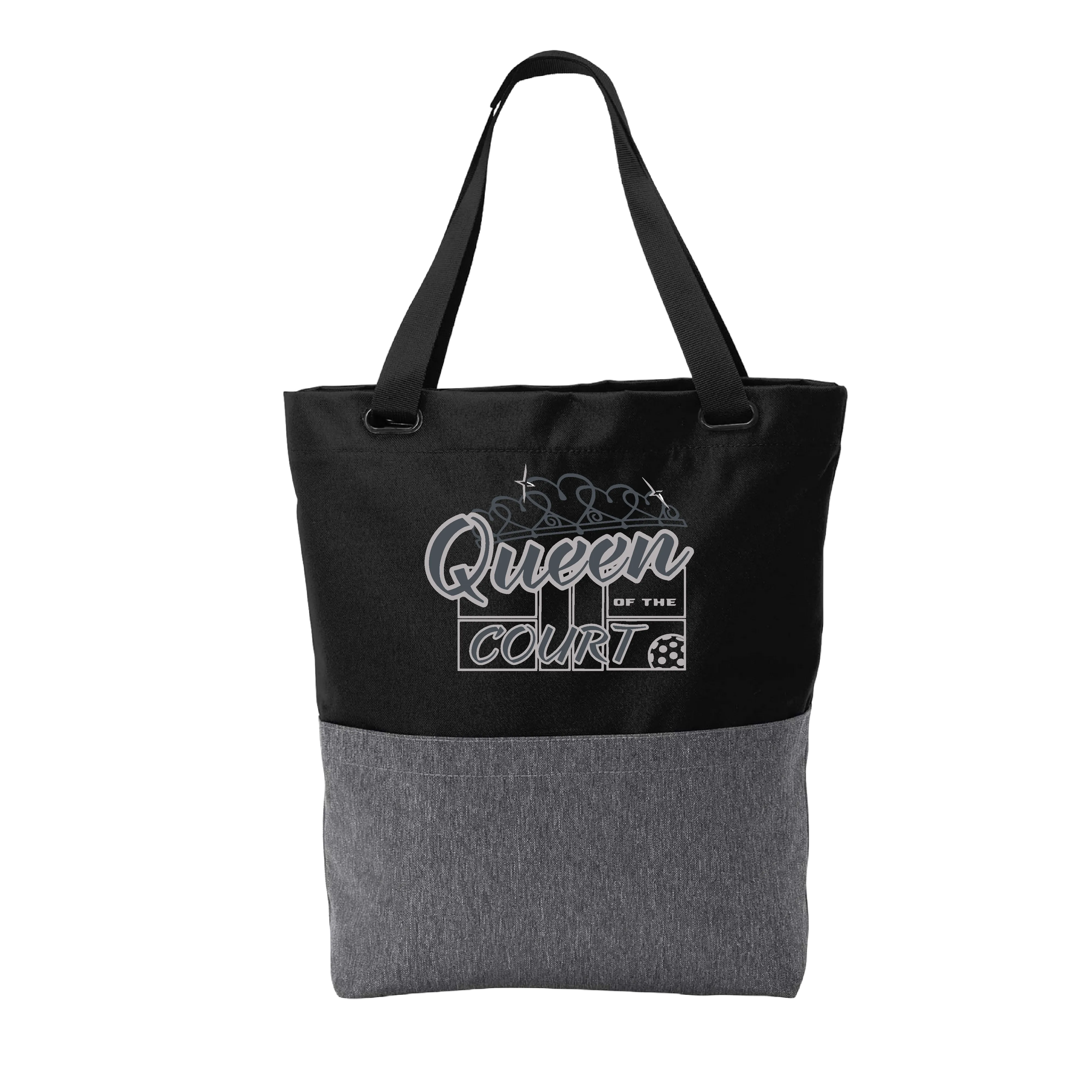 Queen Of The Court | Pickleball Sports Convertible Tote Bag | Medium Size Court Tote Bag