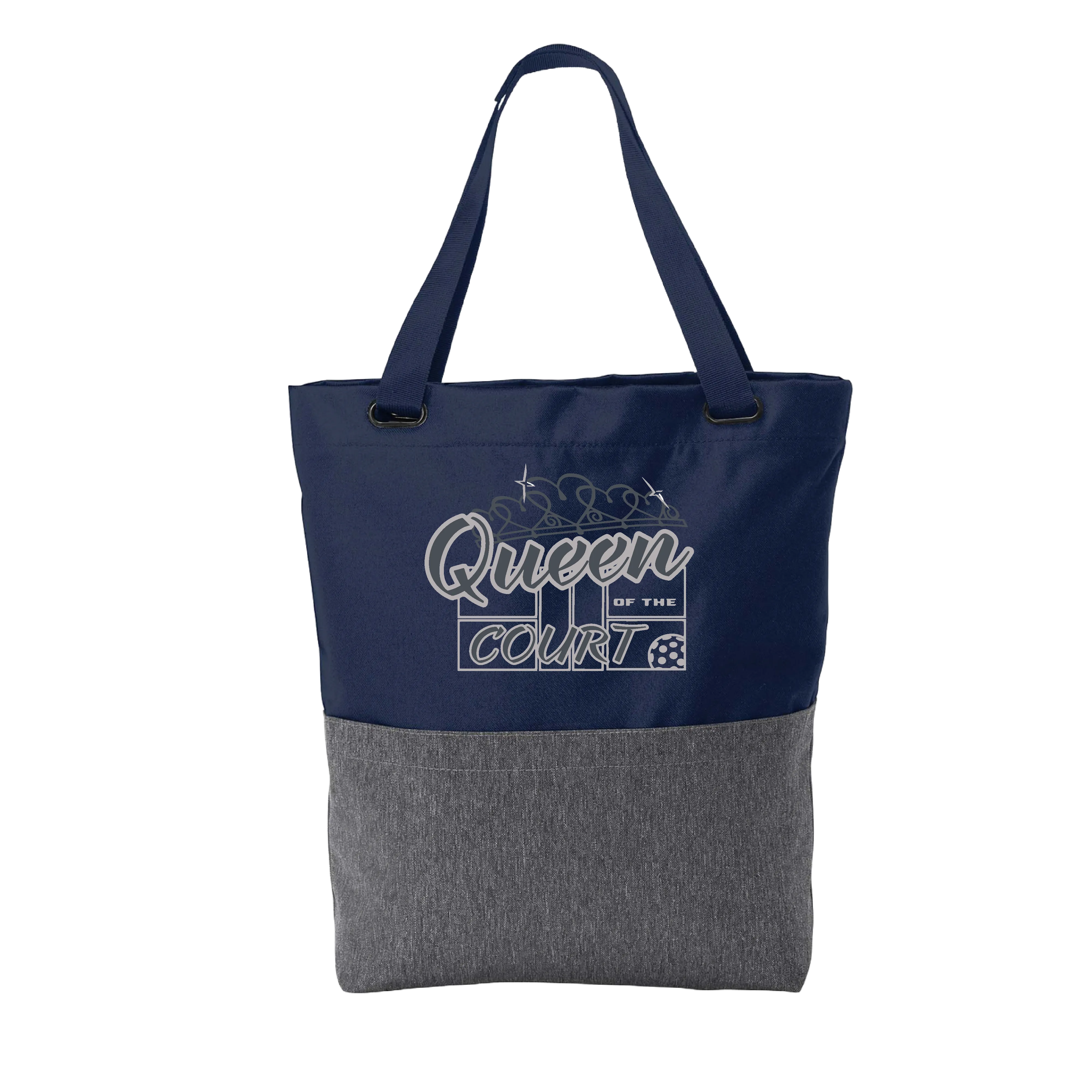 Queen Of The Court | Pickleball Sports Convertible Tote Bag | Medium Size Court Tote Bag