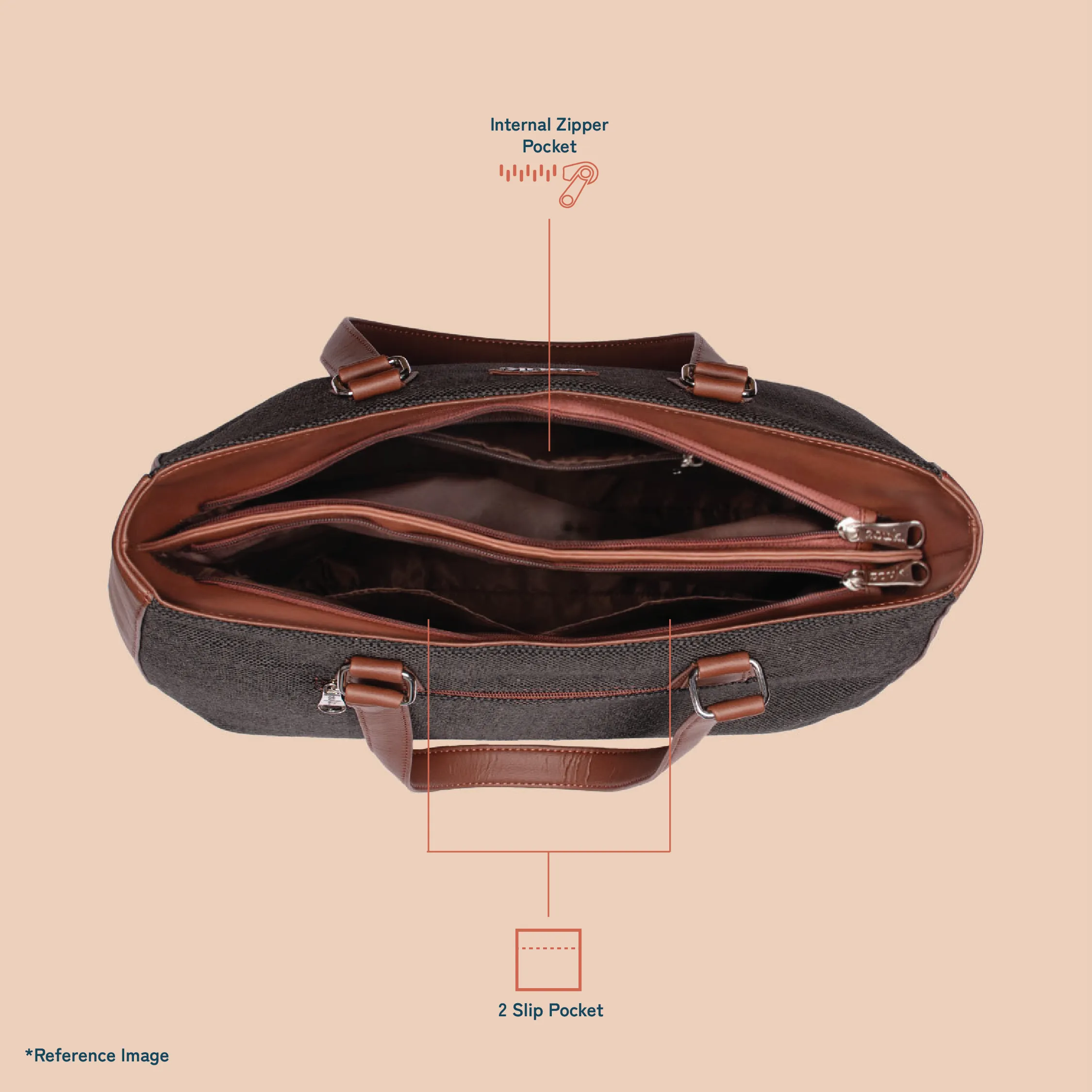 Qutub Stripes Getaway Tote Bag